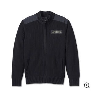 Harley-Davidson Willie G Skull Sweater zip up cardigan Mens Sz 3XL